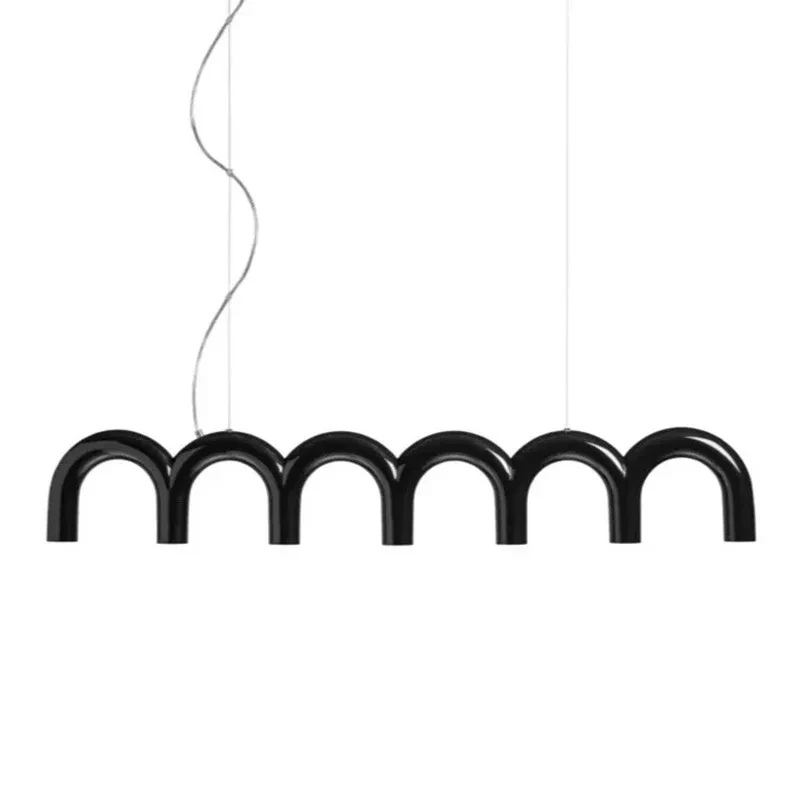 

Postmodern arched circular white chandelier with fashionable and personalized decorative lighting YX864TB