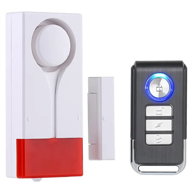 【Must-Haves】Door Window Open Alarm, Wireless Remote Control Magnetic Sensor Chime Anti Theft Home Security DIY Protection
