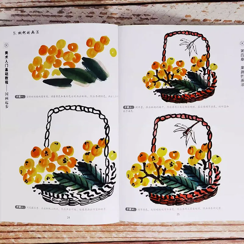 Introduction to Art Fundamentals Tutorial Book For Gong Bi Landscape Traditional Chinese Painting