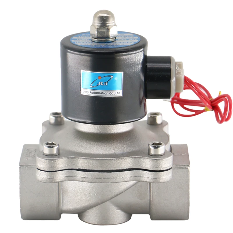 2S250-25 2/2 mode Normally closed stainless steel solenoid valve Diaphragm electric water valve 12V 24V 220V