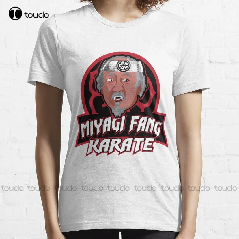 Cobra Kai Miyagi Fang Karate Classic T-Shirt Black Shirt Cotton Outdoor Simple Vintag Casual Tee Shirts Xs-5Xl Breathable Cotton