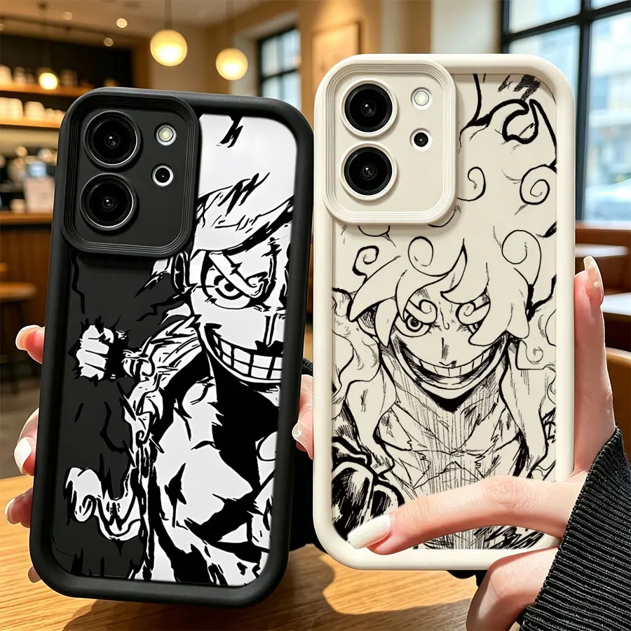 One Piece Luffy Gear 5 Sun God Nika Phone Case For Honor 200 300 400 Pro Magic 4 6 7 8 Lite X5B X6A X6B X60 X7A X7C X8B X9 Pro