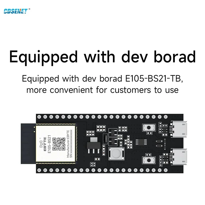 Modulo di trasmissione Wireless 2.4GHz cdmessent E105-BS21 BS21 Chip BLE5.2 NearLink SLE Hisilicon basso consumo energetico 270m PCB