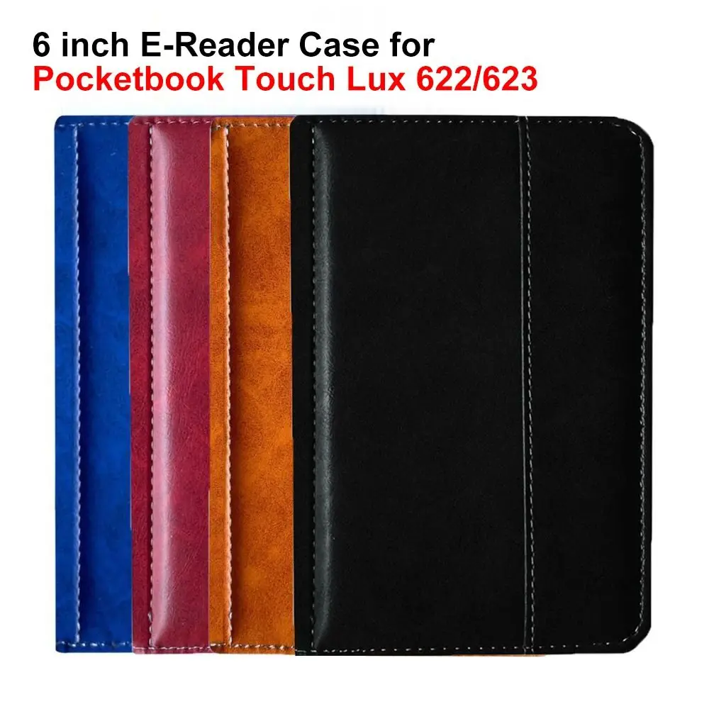 

Anti-fall 6inch E-Reader Case Shockproof Microfiber Lining Protective Cover Soft Leather Shell for Pocketbook Touch Lux 622/623