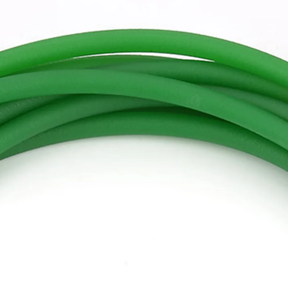 8mm Diameter Polyurethane Round Belt Rough Surface Green Color PU Round Belt 5 Meters Length/16.4ft Length High-Performance