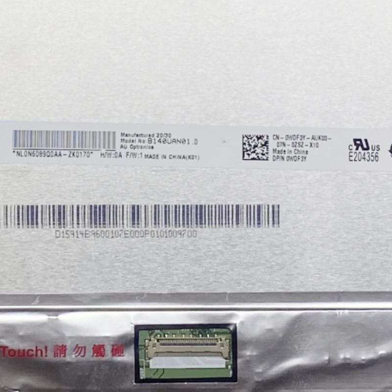 

B140UAN01.0 Дисплей EDP 30PIN IPS 14,0-дюймовый светодиодный ЖК-экран без сенсорного экрана