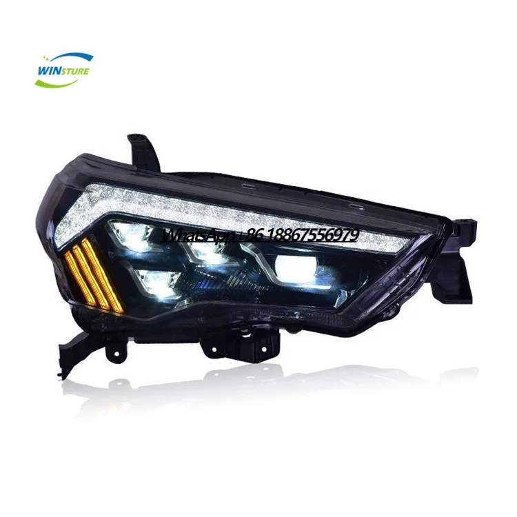 

For Toyot a 4Runner 2014-2020 Front Lamp Assembly High Quality Car Parts Head light With 4 Lens Full Led Head Lamp RUN-A002