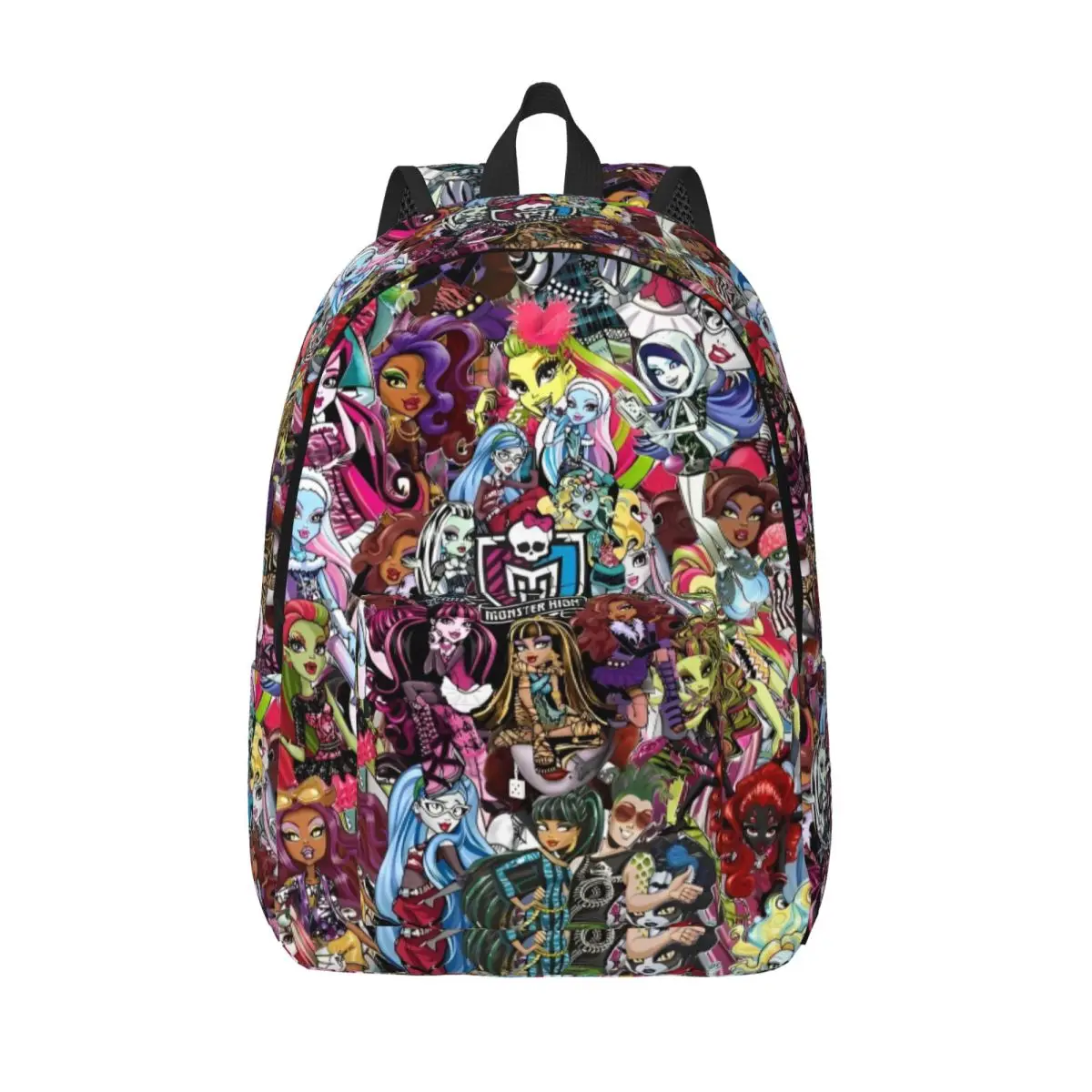 Cartoon Monster High Zaino classico Studente Escursionismo Viaggio Draculaura Vampire Daypack per uomo Donna Borsa a tracolla per laptop