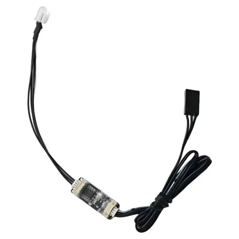 Hot-DC 5-8.4V Tailpipe Light With 5Mm Lamp Beads 25.8X10.3X4.5Mm Controller& Signal Cable- DIY Accessories For RC For Car Models