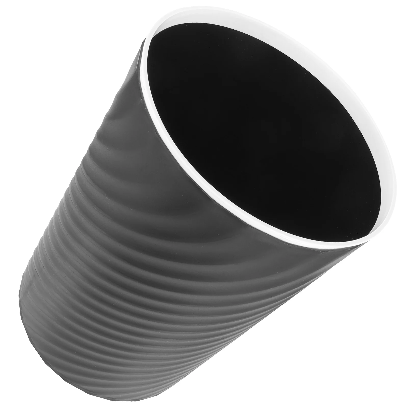 

Black Trash Bin with Presser Open Design for Easy Use in Bedroom Bathroom Kitchen