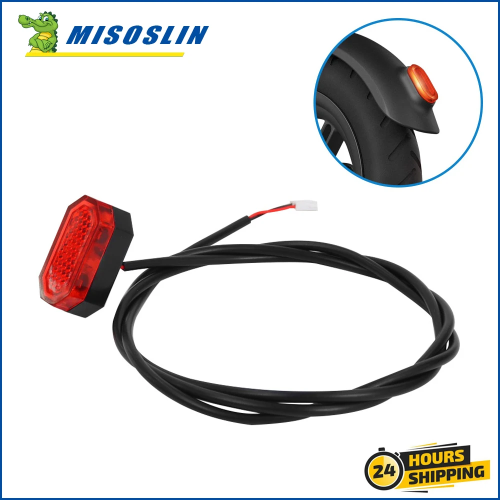 Durable Rear TailLight For Electric Scooter Lamp Safety Brake Lights KickScooter Rear Fender Four-hole Tail-Light Accessories