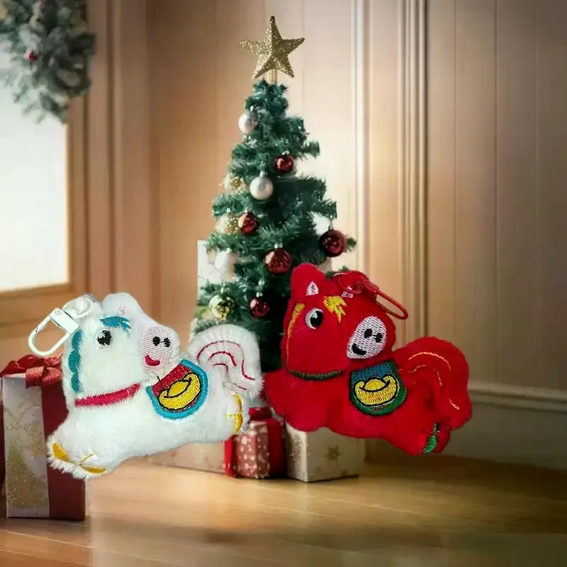 

1Pcs Horse Mascot Plush Toy New Born Gifts 2026 Year of the Horse Doll House Decoration Soft and Realistic