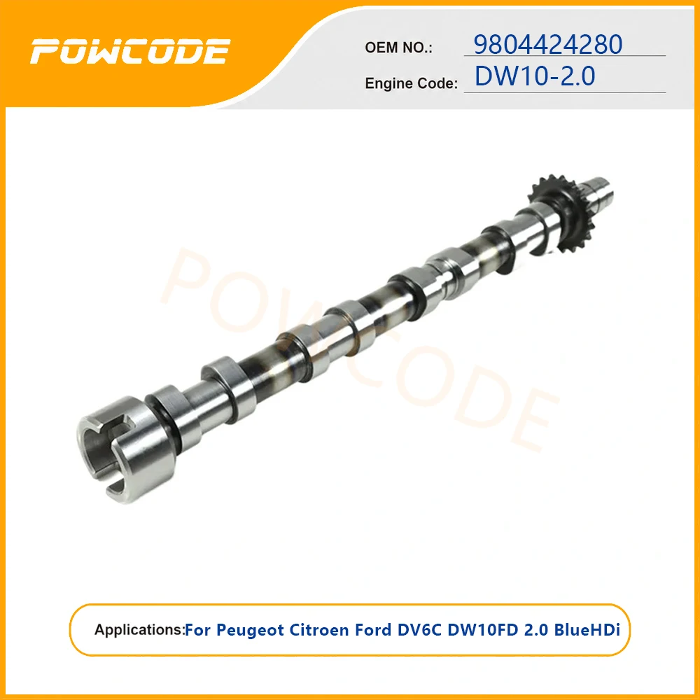 Exhaust Camshaft 9804424280 DW10 2.0 HDI Diesel Engine For Peugeot Citroën Ford Ds Automobiles