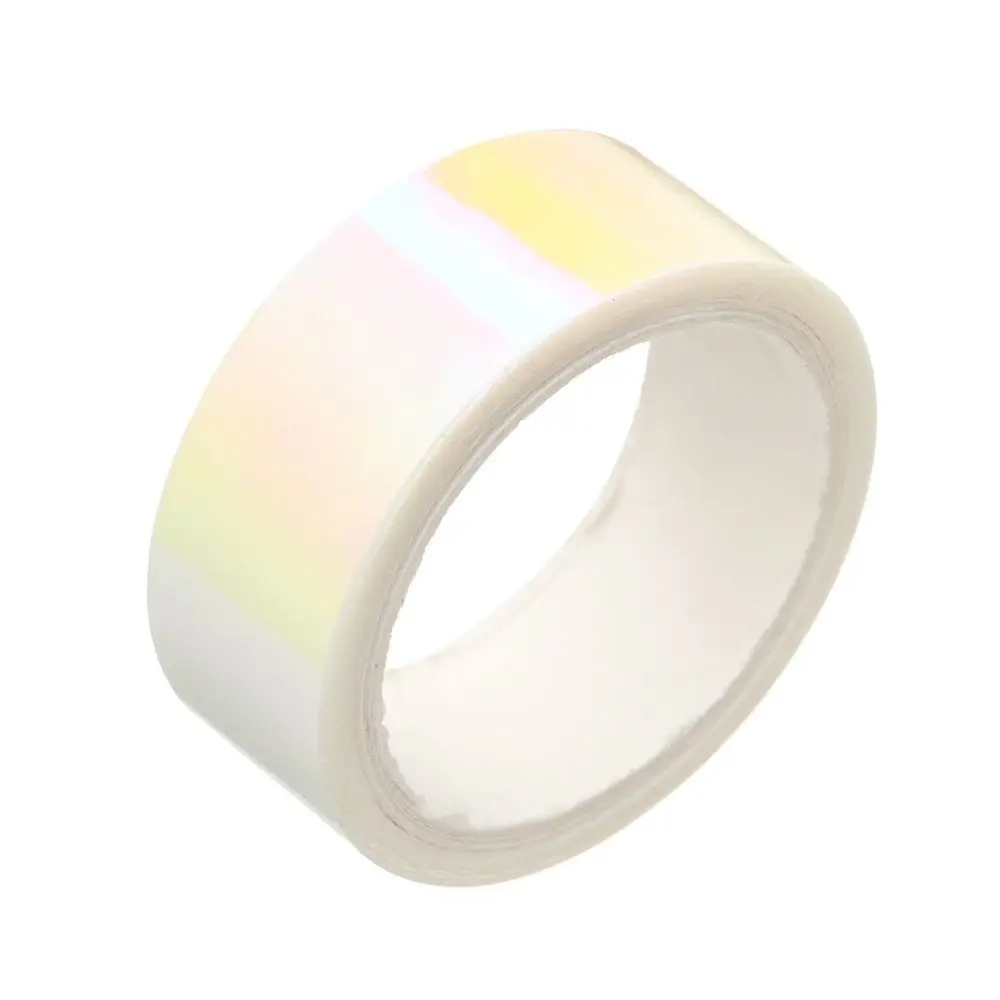 Mirror Wrapping Waterproof Graphic Tape Rainbow Removable Holographic Stationery Decorative Scrapbooking Gift Box