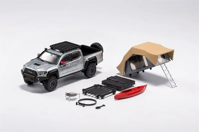 GCD 1:64 Tacoma Red /Off-road  /Camping edition Chase Diecast Model Car