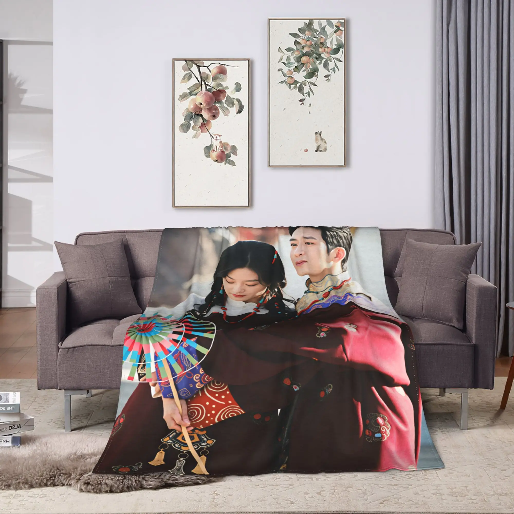 The Early Spring Flannel Blanket Winter C Drama Soft Durable Throw Blanket for Students Outdoor Graphic Bedspread Sofa Bed Cover