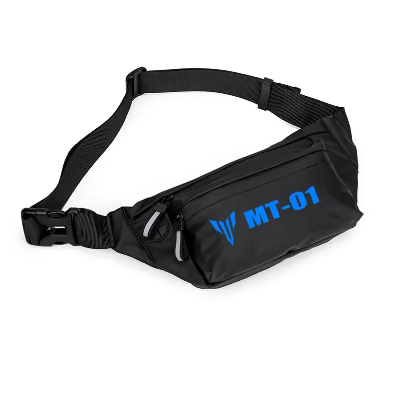 

For MT-01 MT 01 LOGO Men Waist Pack Belt Hip Bum Slant back bag Chest Bag Male Motorcycle Riding Antitheft Purse