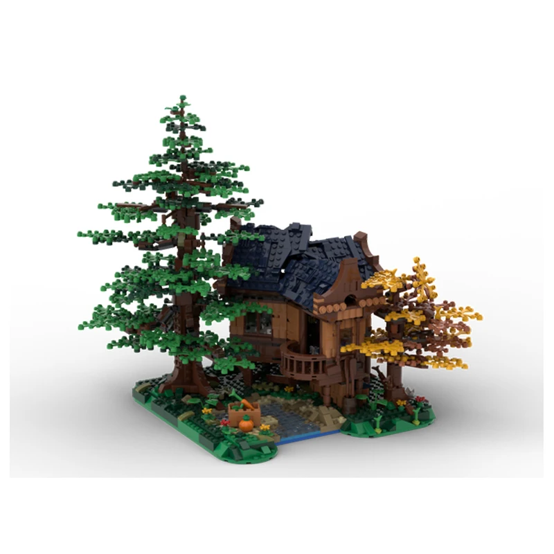 Street View-Serie MOC-101607 Boomhut Bosbundel Bouwstenen Collectie Experts Hoge Moeilijkheidsgraad Puzzel Baksteen Speelgoed Geschenken