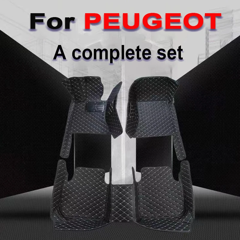 Car Floor Mats For PEUGEOT 206 206CC 207 207CC 208 301 307cc 307 307SW 308 308CC 308GT 308SW 5seat 405 406 407 Car Accessories