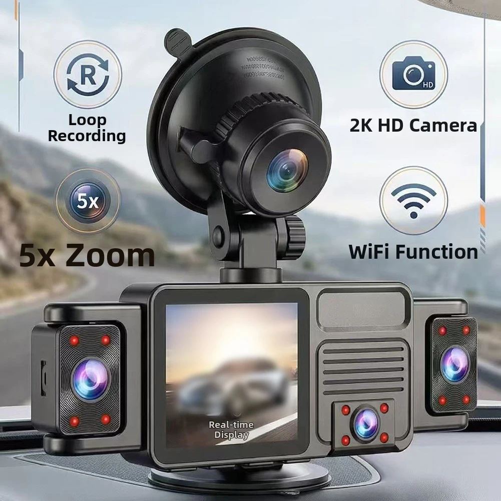 Dashcam 5-Channel 1080P Voice Controlled WiFi Panoramic Synchronized Recording 24-hour Parking Recording Mobile-Interconnection