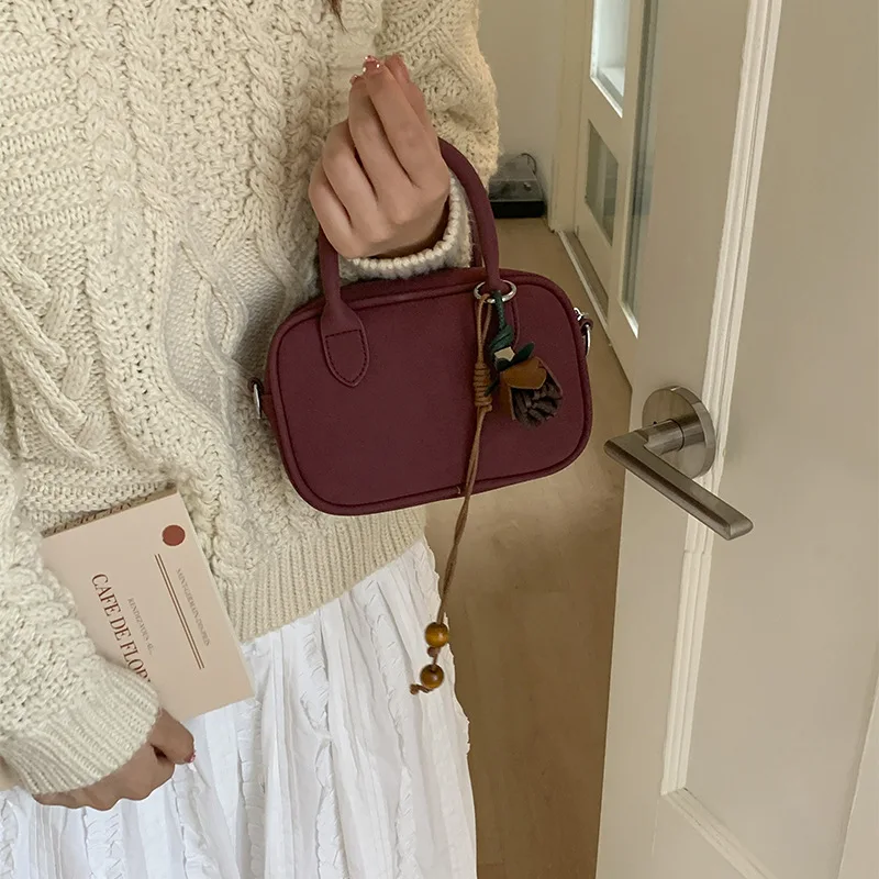 

​ ​ Матовая сумка через плечо для телефона 2025, минималистичная женская сумка через плечо, универсальный слинг «день-ночь», модная маленькая сумка