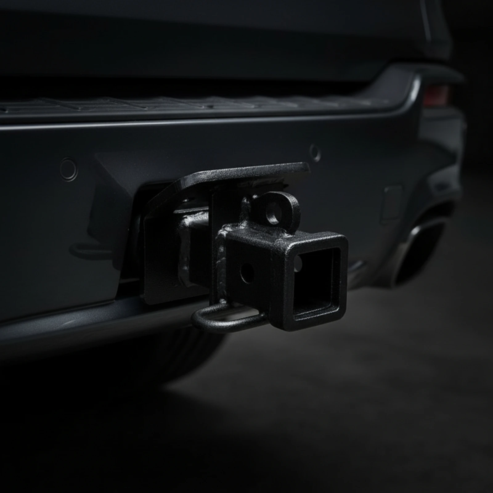 Trailer Hitch Base Sleeve Heavy-Duty Hitch Receiver with Mounting Plate Hardware Corrosion-Resistant Precision-Cut for Drivers