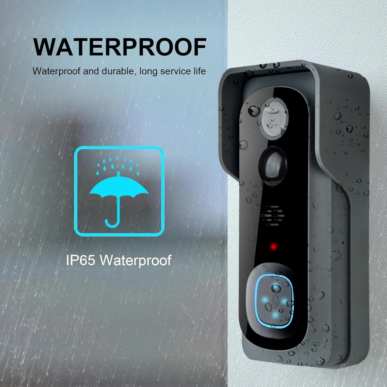 Tuya نظام التحكم الذكي في الوصول إنترفون جرس الباب كاميرا أمن الوطن اتجاهين الصوت والفيديو جرس باب واي فاي #5