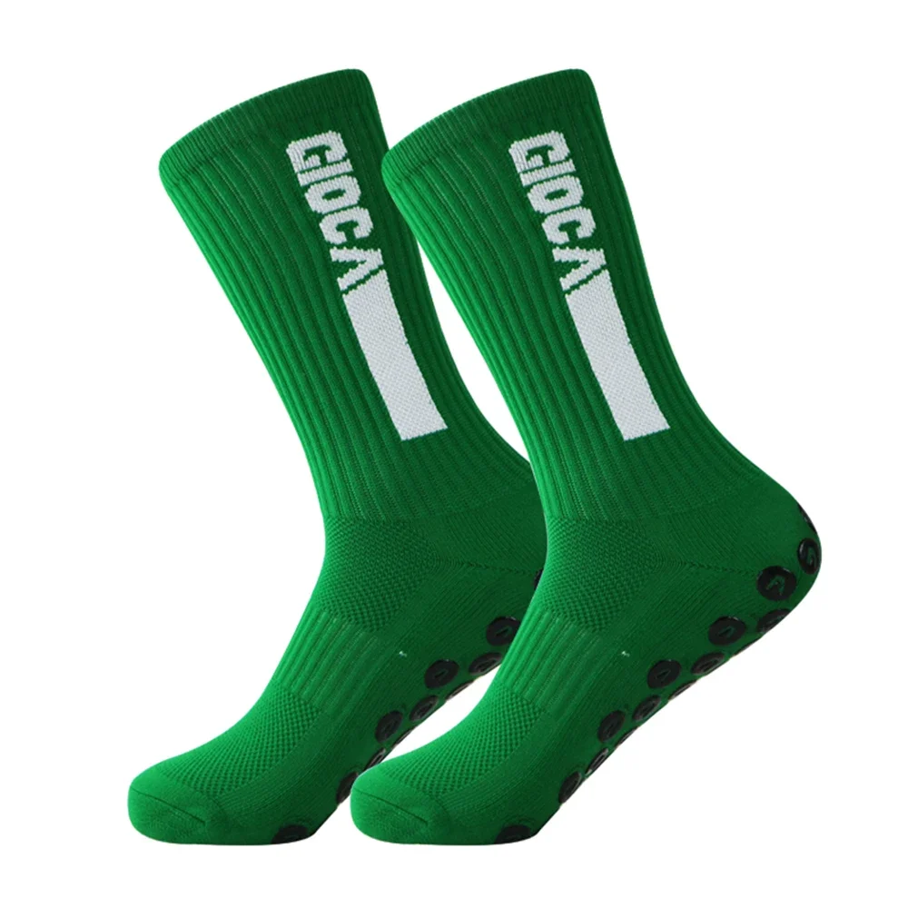 1 paar Neue Männer Frauen Nicht-slip Silikon Sport Fußball Socken Schweiß Absorbieren Atmungsaktive Fußball Tennis Socken