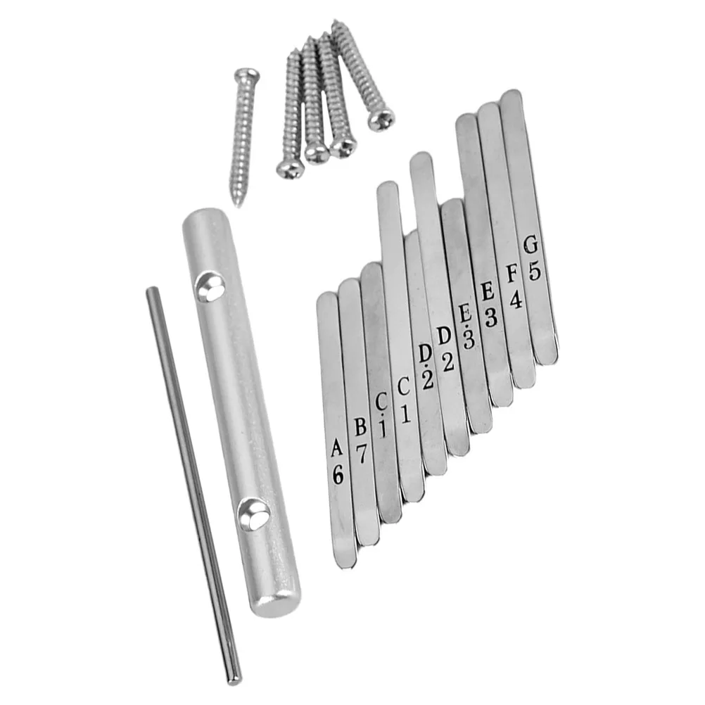 

1 Set Keys Thumb Piano Bridge Saddle Bridge Saddle 10 Key Thumb Piano Replacement Parts Durable Engraved Notes Easy Assembly