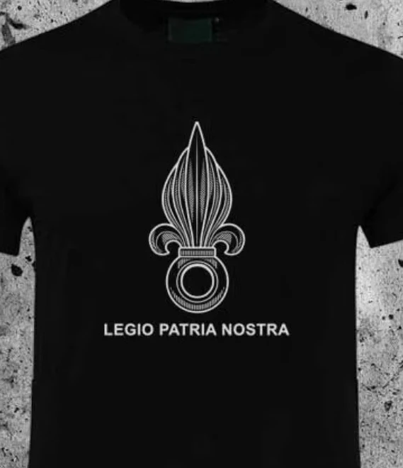 Camiseta de la Legión Extranjera Francesa Legion Etrangera Legio Patria Nostra, camiseta informal de manga corta 100% de algodón para hombre