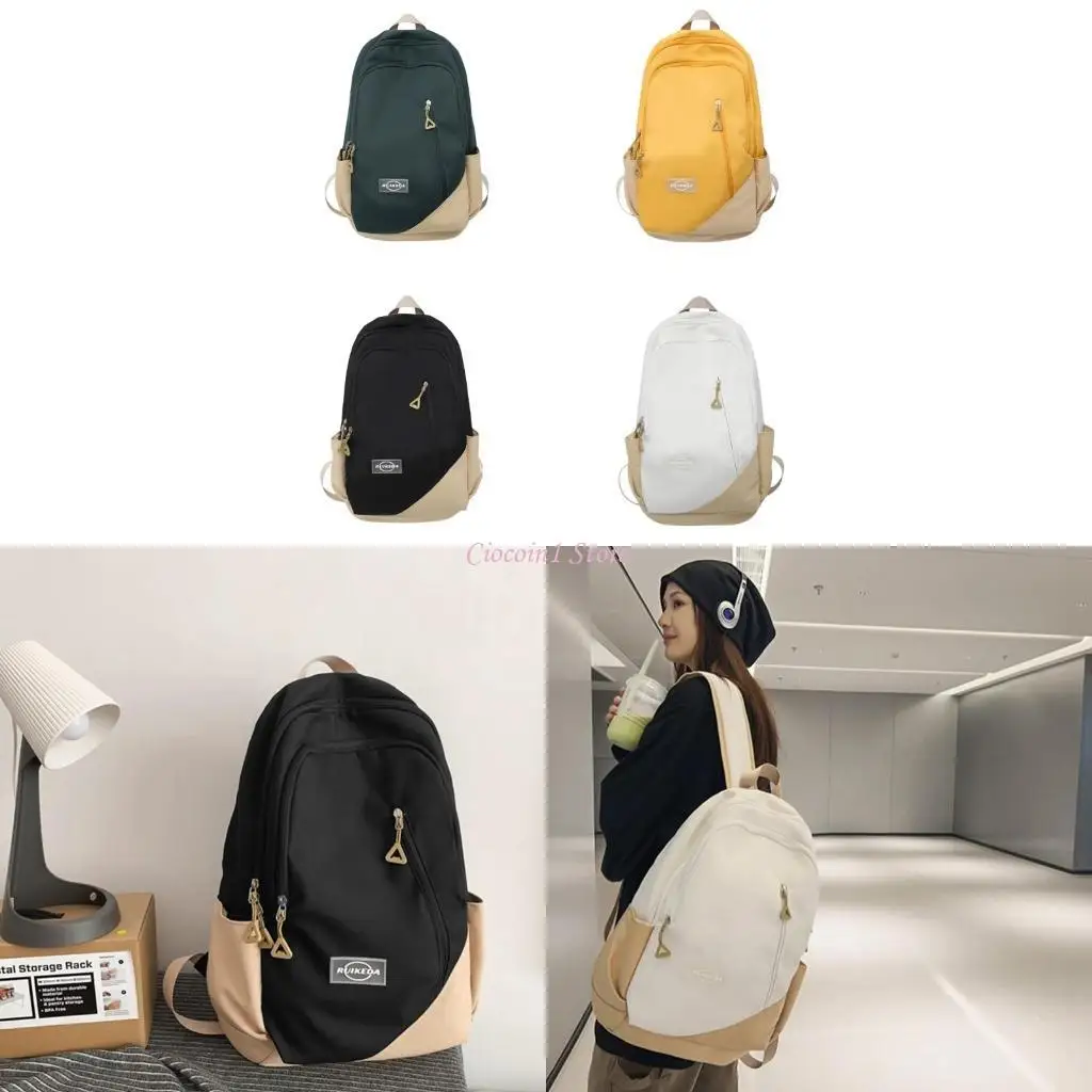 

Y1UB Trendy and Functional University Backpack for Female Students Book Bag School Backpack Travel Rucksack Laptop Backpacks