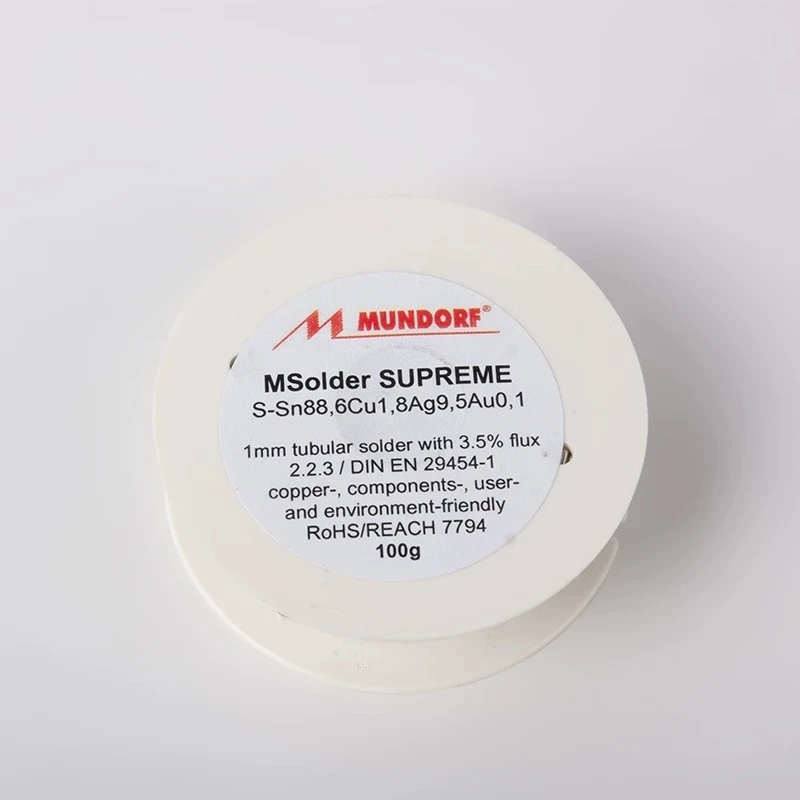 German Mundorf SUPREME 9.5%Ag 0.1%AU Fever HiEnd High Purity Flagship Gold And Silver Solder Wire for DIY Audio Electronic