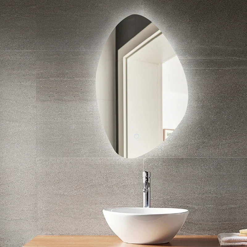 Hotel Design Sense Vanity Wall Hanging Backlight Mirror Bathroom Touch Smart LED Lighting Mirrors