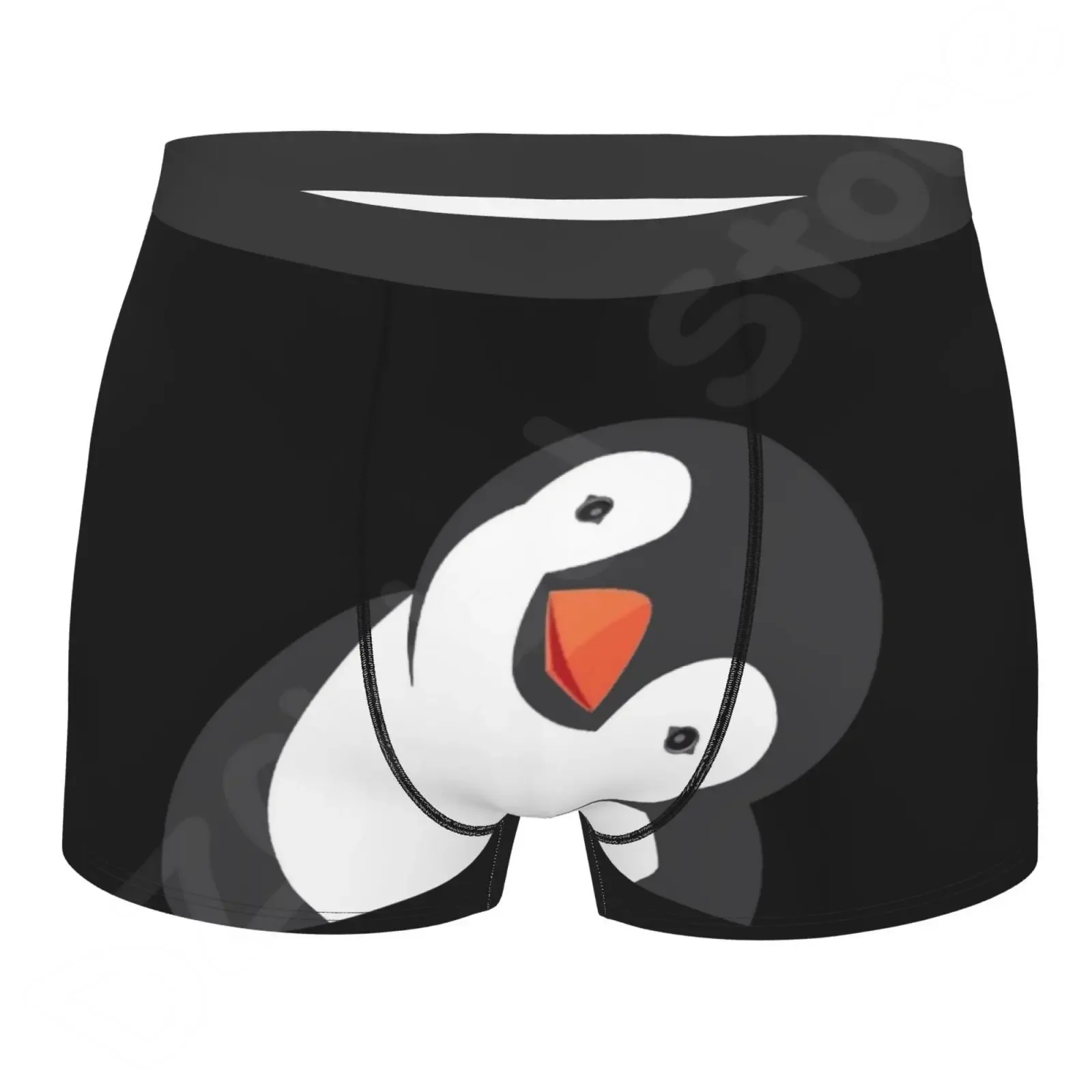 Cute Penguin Boys Underwear Funny Cartoon Animal Underwear for Men Sexy Comfortable Mens Panties Large Size S-XXL