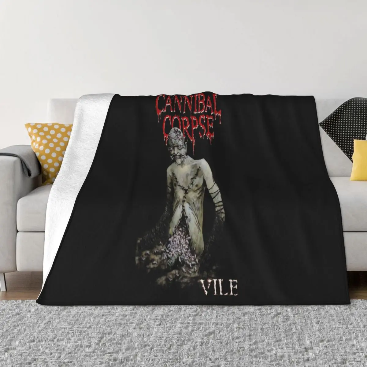 Cannibal Corpse Vile Death Metal Band Sizes S To 6Xl Cheap Sale Any Logo Rap More Size Cute Throw Blanket