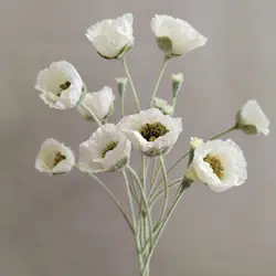 Poppy Artificial Flowers 65cm Long Stem Fake Flowers For Home Decor Garden Wedding Party Decoration DIY Flower Arrangement New