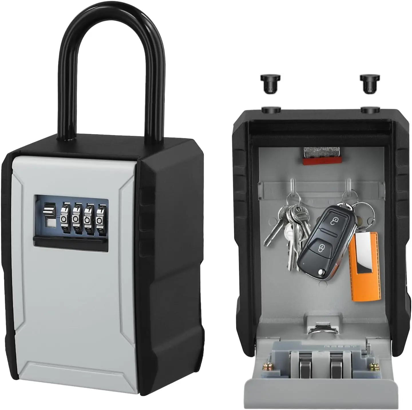 Secure Key Box with Digital Code for Outdoors, Waterproof & Large Space, Robust Secure Key Box, Wall Mounted Key Box