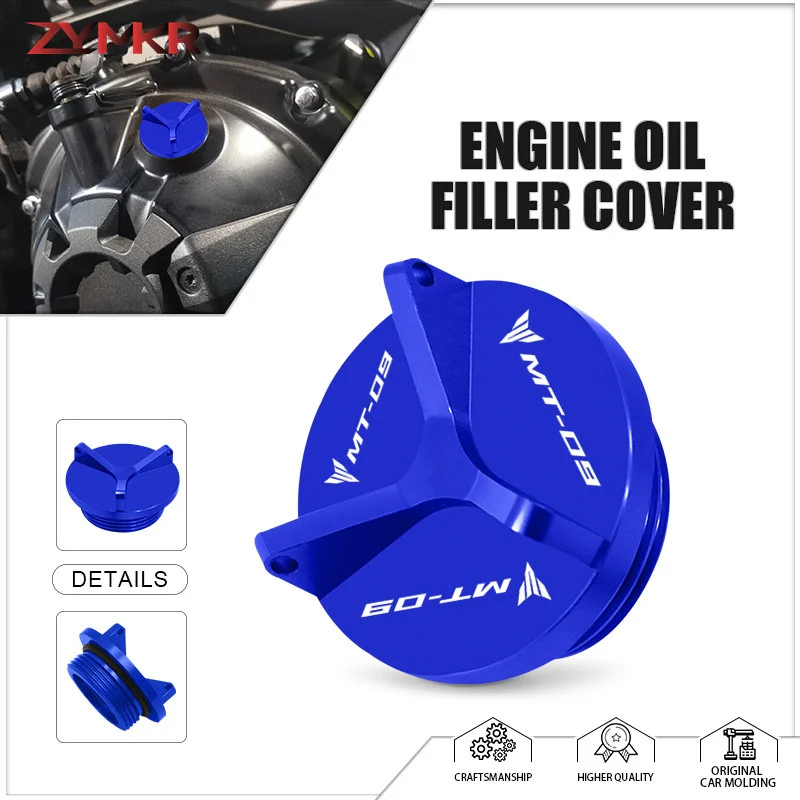 NEUES Zubehör für R9 MT-09 FZ09 MT09 SP TRACER9GT TRACER900 TRACER900GT Motorrad-Motoröl-Einfülldeckel