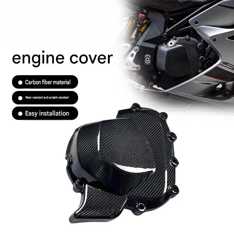Fit FOR QJMOTOR SRK921RR Carbon fiber engine cover anti-collision crankcase protection shell