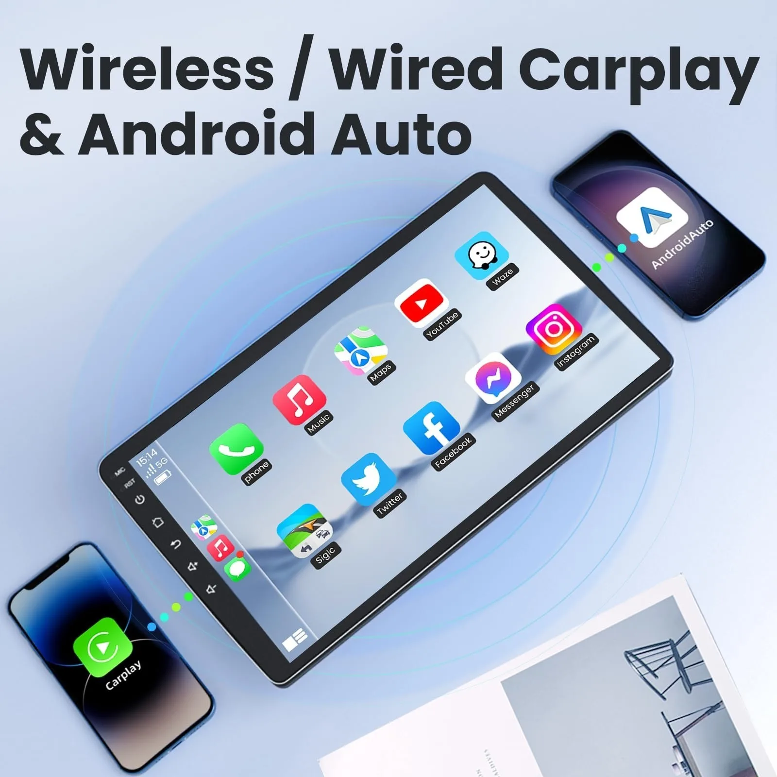 Leeocar Wireless CarPlay Android Auto Car Radio For Honda CRV 2017-2021 GPS Multimedia 2 Din 4G 64G Android 13