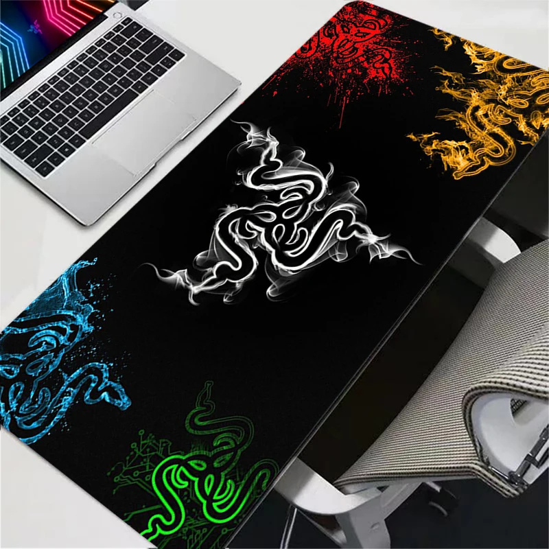 لوحة ماوس جديدة Razer Fashion Luxury Lockedge ملحقات ألعاب كبيرة ألعاب الكمبيوتر لوحة المفاتيح ماوس حصيرة مكتب لوحة الماوس لـ Csgo