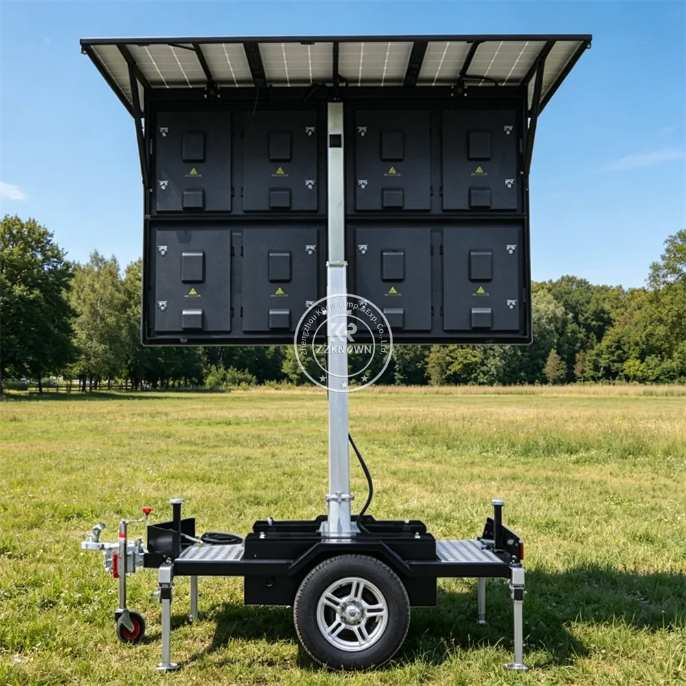

Solar Powered Mobile LED Billboard Trailer Digital Advertising Screen Truck Outdoor Marketing Display Trailer For Sale