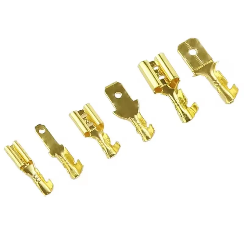 2.8mm 4.8mm 6.3mm Quick Splice Male and Female Wire Spade Crimp Terminal Wire Connector Assortment Kit with Insulating Sleeve