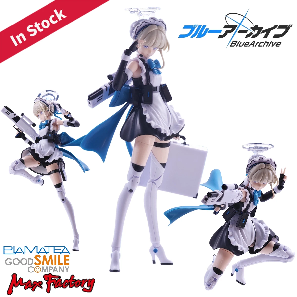 

Original Genuine Max Factory Model Kits Plamatea Blue Archive Asuma Toki H=170mm Assembling Toys Action Game Character Model GSC