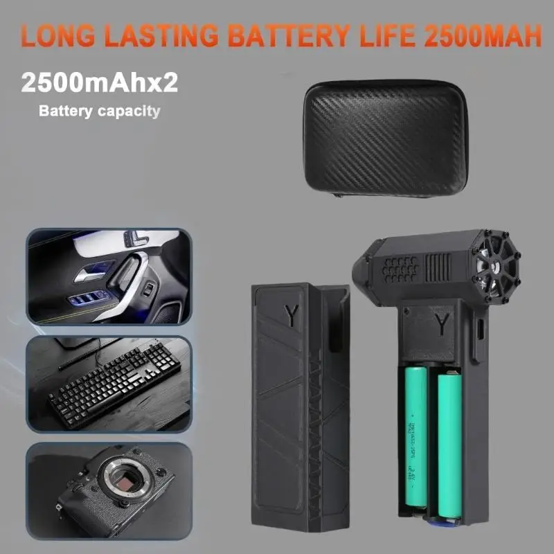 

Rechargeable 130000RPM Brushless Motor Air Blower Jet Fan Handheld Dust Blower Y4QC