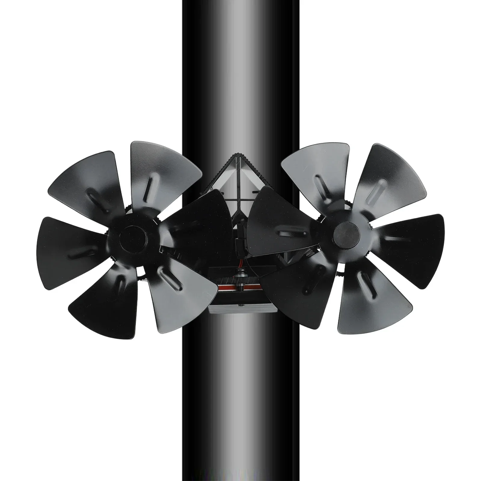 Aluminum Stove Fans 122 F To 662 F Energy Saving 1400rpm Accessories Black Fireplace Fan Save Space Spare Parts