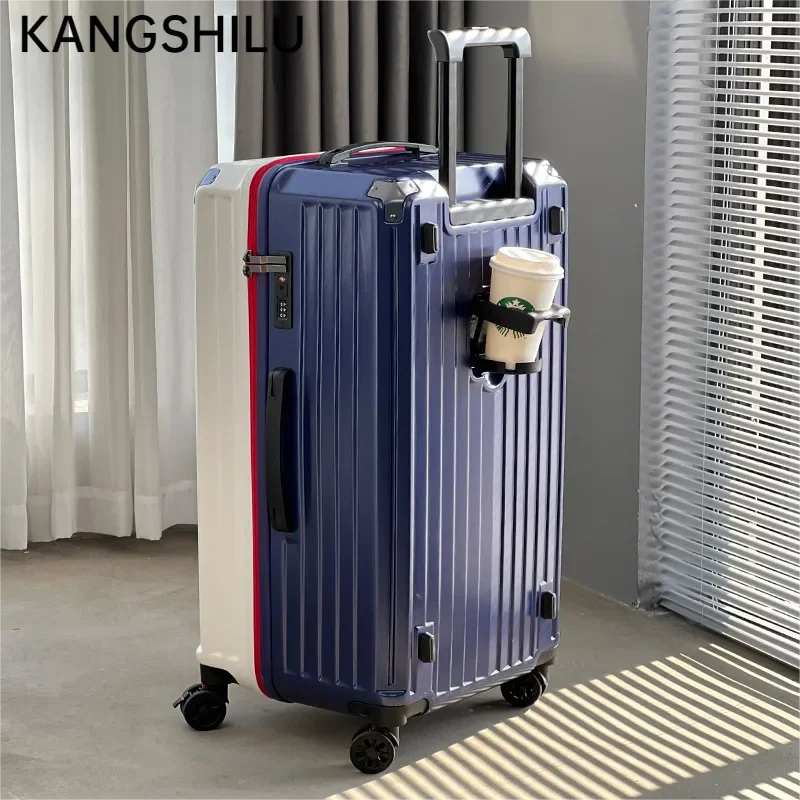 Luggage Unisex Suitcase Alloy Trolley Case KANGSHILU New 20“24\'\'26\'\'29 Inch Carrier Universal Travel Offers with Wheel Promotion