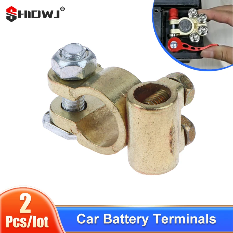 

Latest 1Pair 12V Leisure Battery Terminals Connector Clamp Car Caravan Motorhome Quick Release Battery Terminal