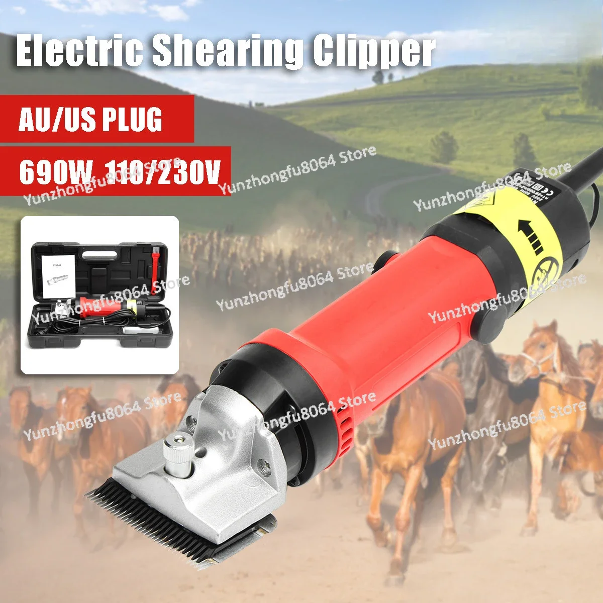 Electric Horse Hair Shears, Shearing Machine, Electric Fader, Camel Shears, Pet Hair Trimming Machine