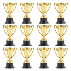 Mini premios y trofeos en miniatura para niños, 12 piezas, trofeo, juguetes para niños, Grammy falso dorado